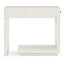 White 1-Drawer End Table | Caracole Expressions