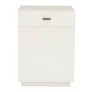 White 1-Drawer End Table | Caracole Expressions