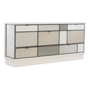 Checkerboard Glass 8-Drawer Sideboard | Caracole Repetition