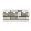 Checkerboard Glass 8-Drawer Sideboard | Caracole Repetition