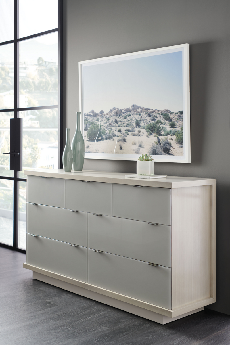 Ash Taupe Minimalist Dresser | Caracole Expressions | Oroatrade.com