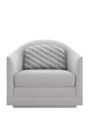 Curved Velvet Lounge Chair | Caracole Da Vita | Oroatrade.com