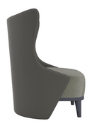 Gray Suede Wingback Chair | Caracole La Moda | Oroatrade.com