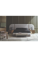 Gray Velvet Modern Bench | Caracole La Moda | Oroatrade.com