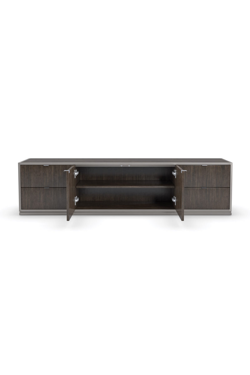 Brown Wooden Media Unit | Caracole La Moda | Oroatrade.com