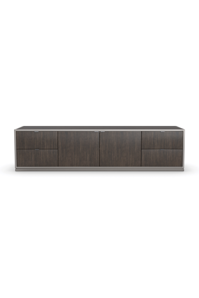 Brown Wooden Media Unit | Caracole La Moda | Oroatrade.com