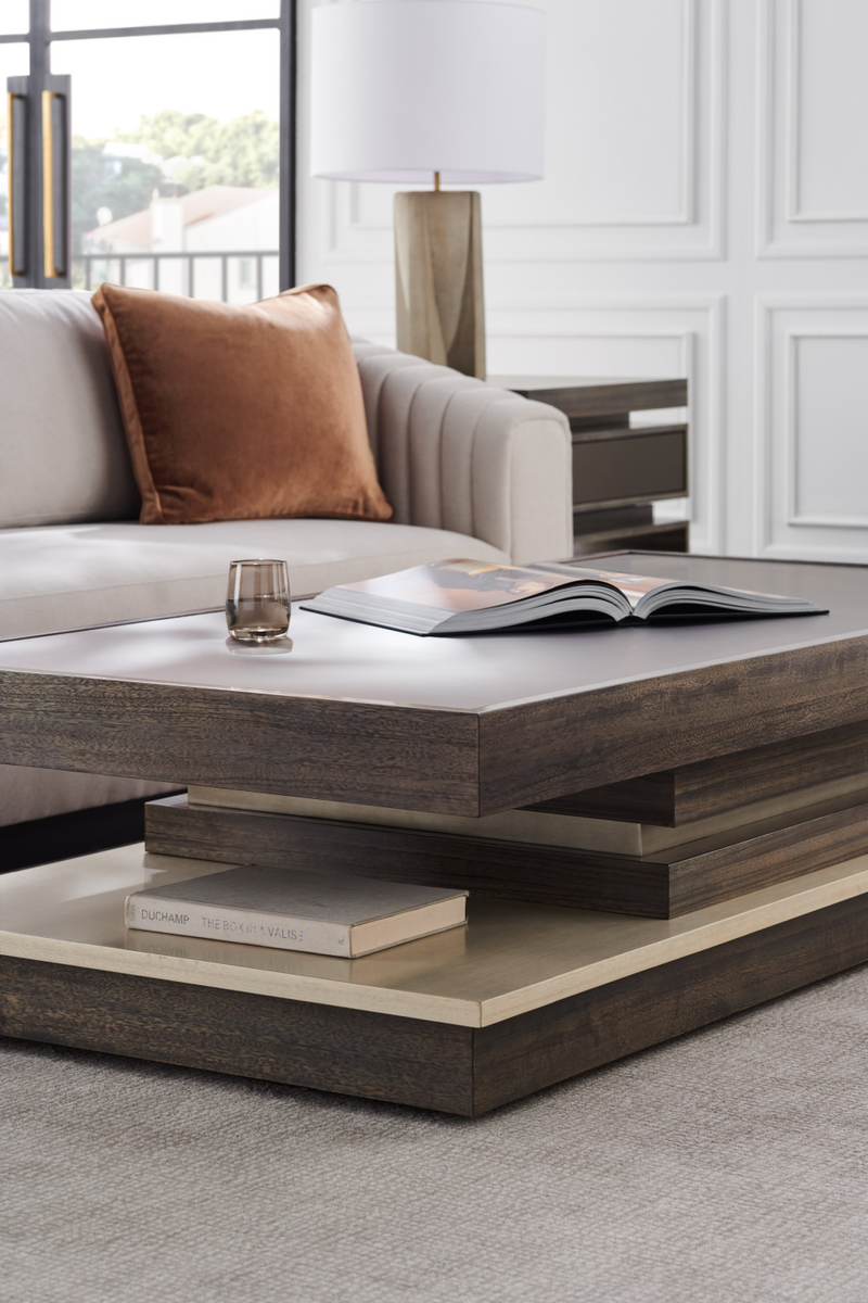 Tiered Wooden Coffee Table | Caracole La Moda | Oroatrade.com