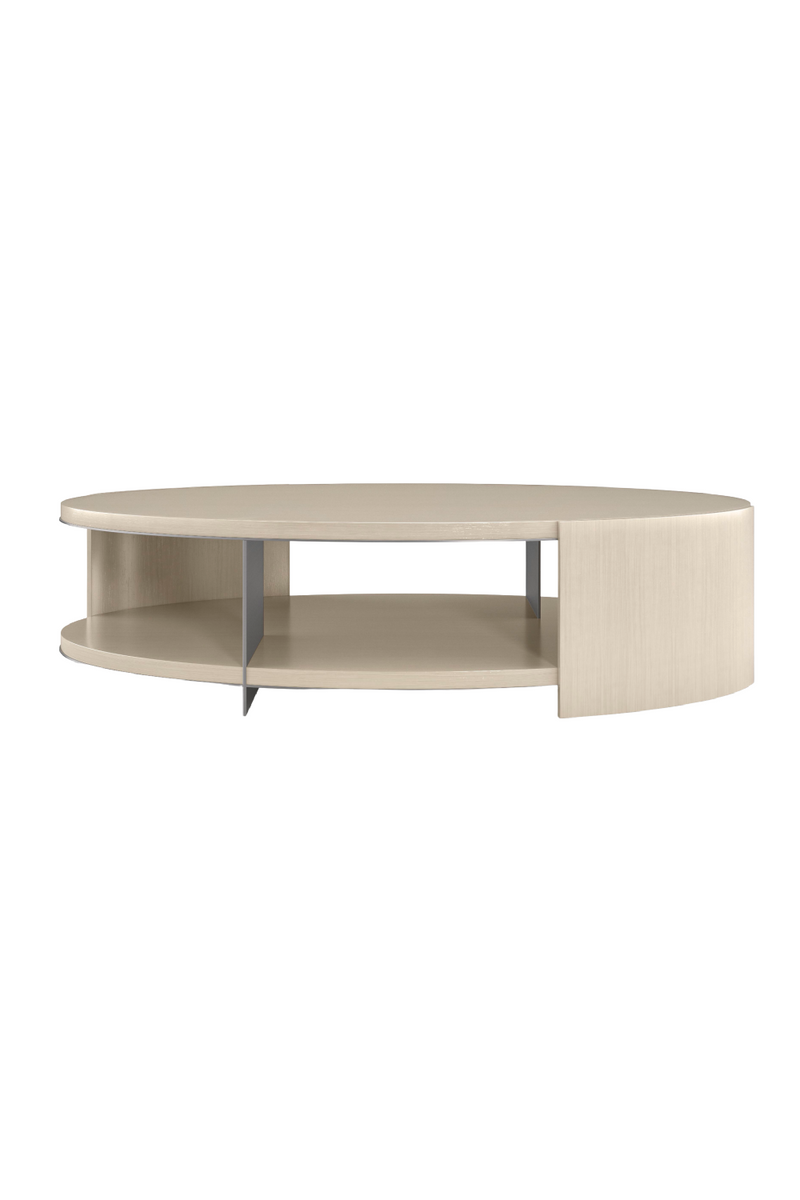 Oval Cream Cocktail Table | Caracole Da Vita | Oroatrade.com