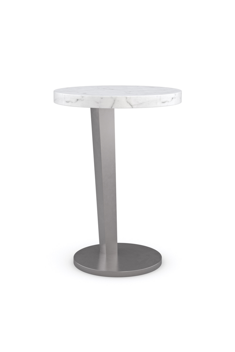 White Marble Spot Table | Caracole La Moda | Oroatrade.com