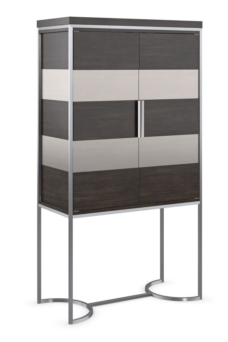 Metal Framed Modern Bar Cabinet | Caracole La Moda | OROATRADE.COM