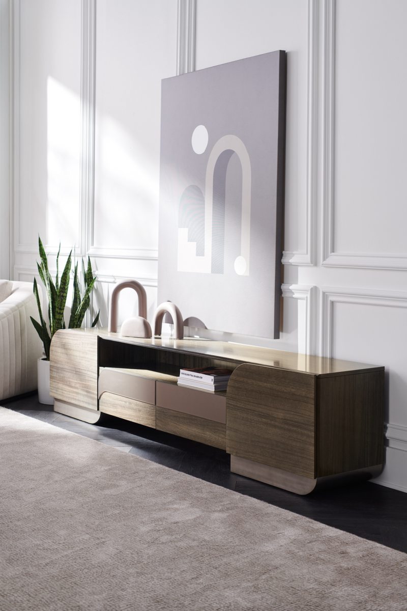 Architectural Modern Media Console | Caracole La Moda | Oroatrade.com