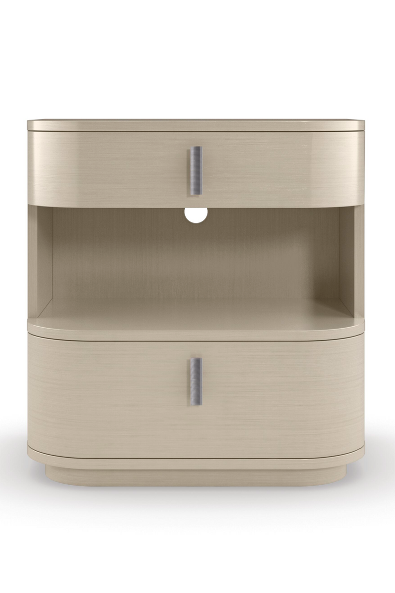 Cream Modern Open Nightstand | Caracole Da Vita | Oroatrade.com