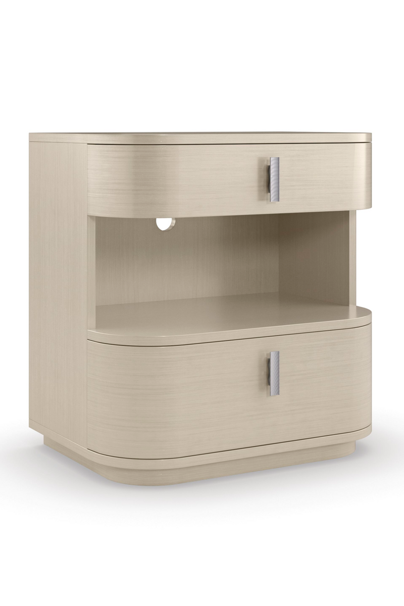 Cream Modern Open Nightstand | Caracole Da Vita | Oroatrade.com