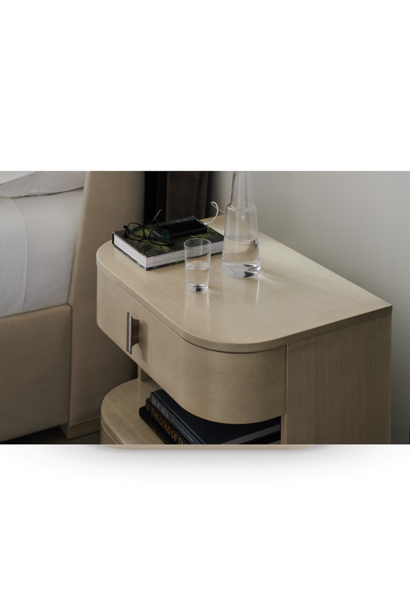 Cream Modern Open Nightstand | Caracole Da Vita | Oroatrade.com