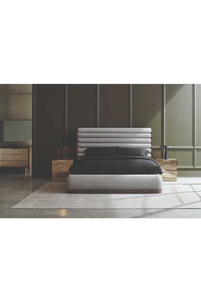 Gray Channeled Panel Bed | Caracole La Moda | OROATRADE.COM