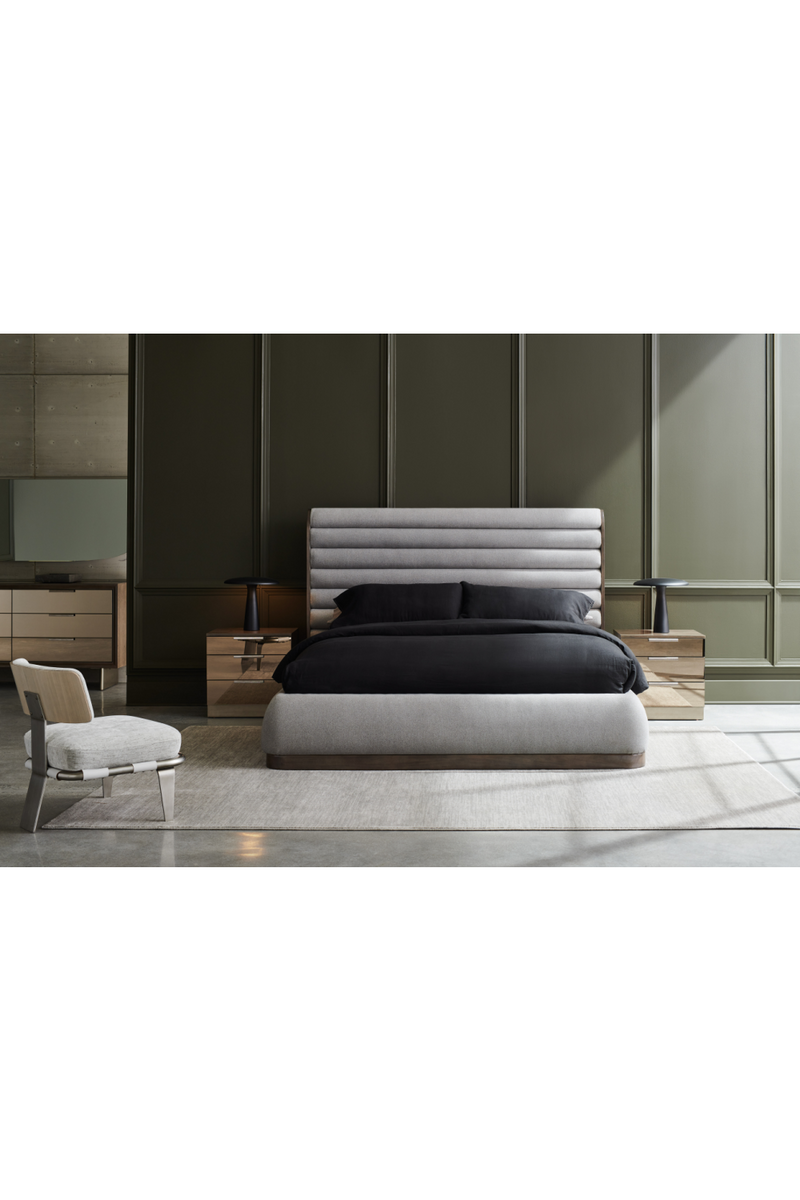 Gray Channeled Panel Bed | Caracole La Moda | OROATRADE.COM