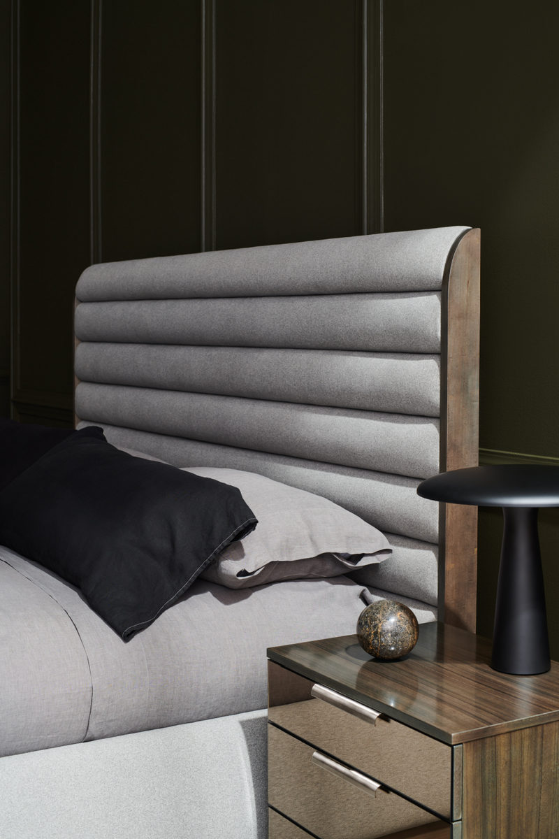 Gray Channeled Panel Bed | Caracole La Moda | OROATRADE.COM