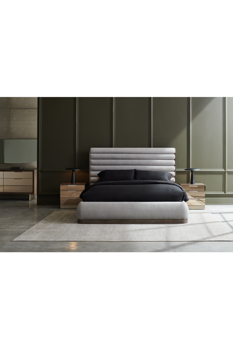 Gray Channeled Panel Bed | Caracole La Moda | OROATRADE.COM