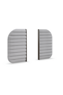 Gray Channeled Bed Side Panels | Caracole La Moda | Oroatrade.com