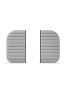 Gray Channeled Bed Side Panels | Caracole La Moda | Oroatrade.com