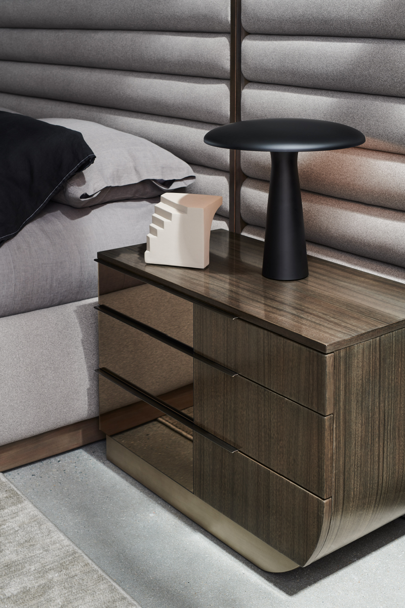 Gray Channeled Bed Side Panels | Caracole La Moda | Oroatrade.com