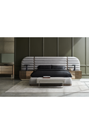 Gray Channeled Bed Side Panels | Caracole La Moda | Oroatrade.com