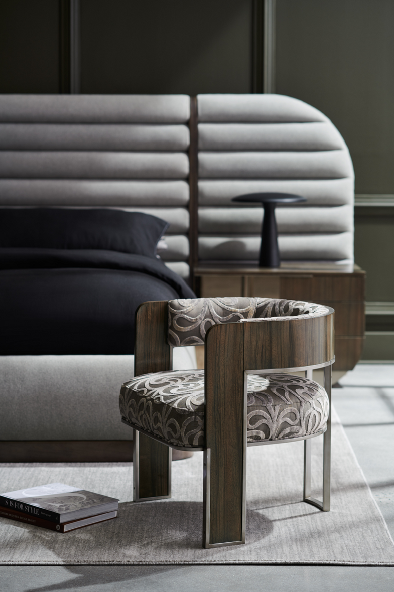 Gray Channeled Panel Bed | Caracole La Moda | OROATRADE.COM