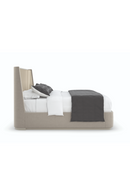 Beige Suede Upholstered California King Bed | Caracole Da Vita | Oroatrade.com
