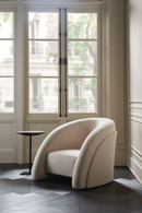 Modern Curved Accent Chair | Caracole Movement | Oroatrade.com