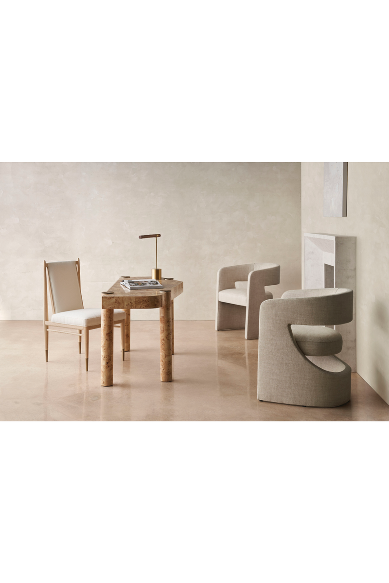 Modern Barrel-Back Chair | Caracole Soft Balance | Oroatrade.com