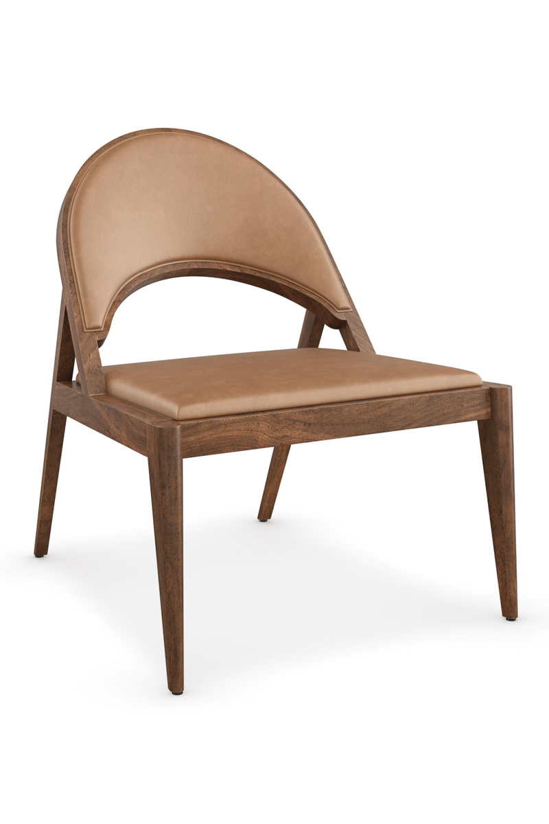 Brown Leather Lounge Chair | Caracole Rhythm | Oroatrade.com