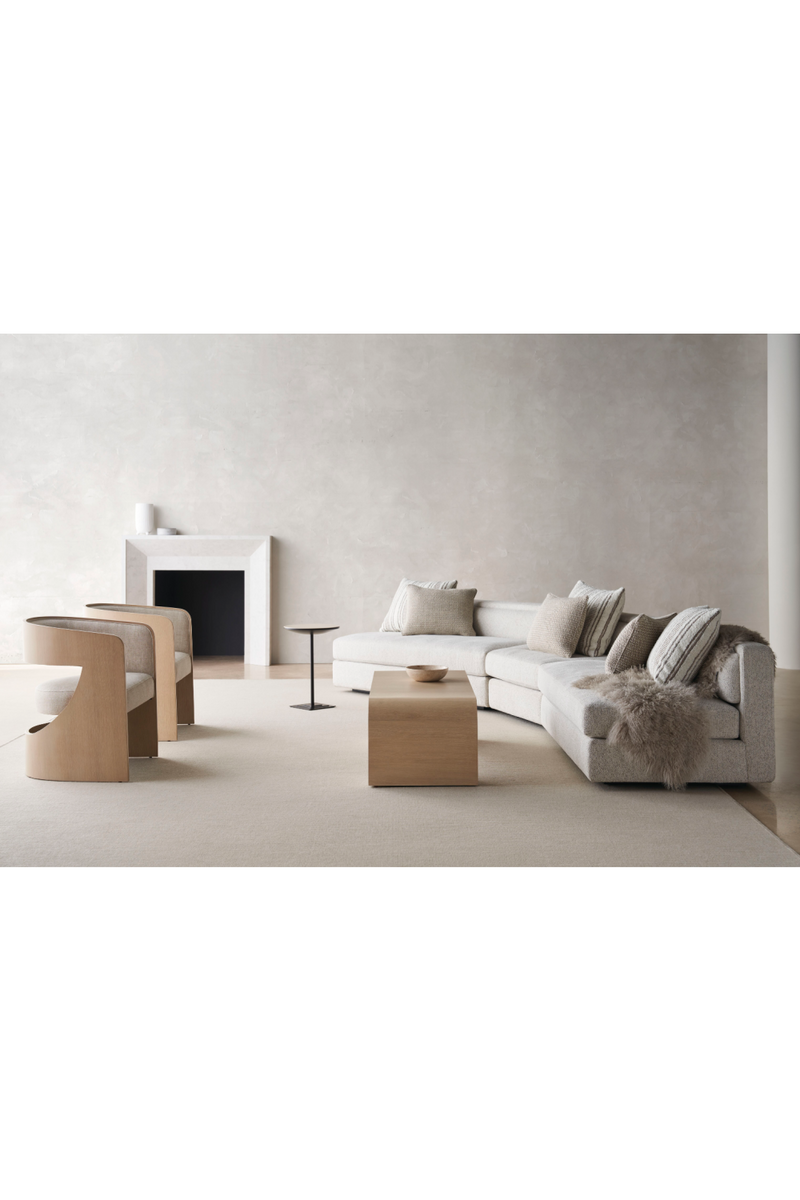 Cream Minimalist Sectional Sofa | Caracole Unity | Oroatrade.com