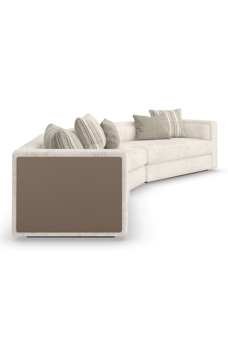 Cream Minimalist Sectional Sofa | Caracole Unity | Oroatrade.com