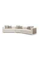 Cream Minimalist Sectional Sofa | Caracole Unity | Oroatrade.com