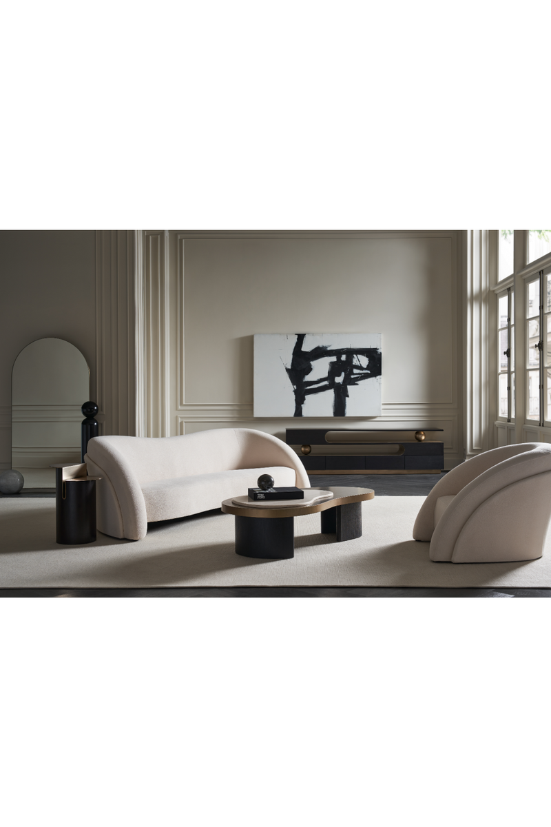 Cream Travertine Coffee Table | Caracole Contrast | Oroatrade.com