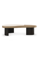 Cream Travertine Coffee Table | Caracole Contrast | Oroatrade.com