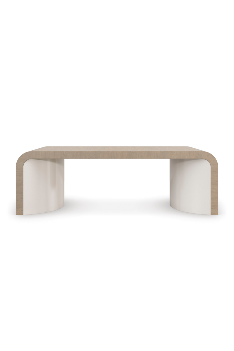 Curved Oak Coffee Table | Caracole Movement | Oroatrade.com