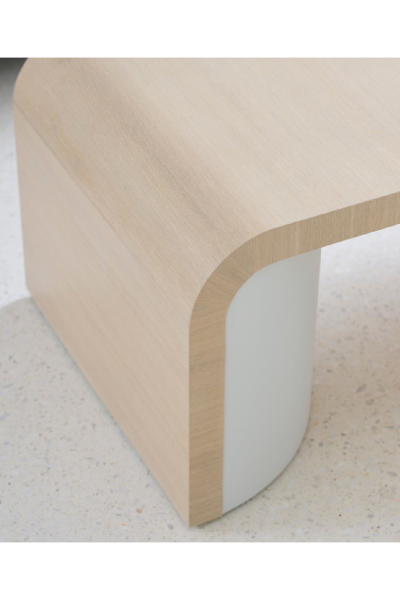 Curved Oak Coffee Table | Caracole Movement | Oroatrade.com