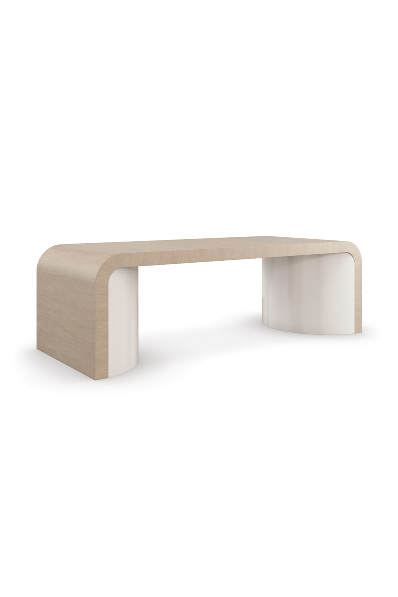 Curved Oak Coffee Table | Caracole Movement | Oroatrade.com