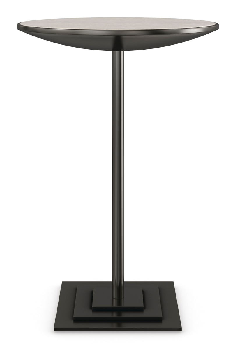 Minimalist Pedestal Spot Table | Caracole Contrast | Oroatrade.com