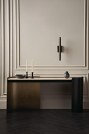 Cream Travertine Modern Desk | Caracole Movement