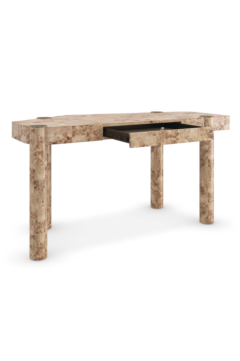 Trapezoidal Wooden Modern Desk | Caracole Rhythm | Oroatrade.com