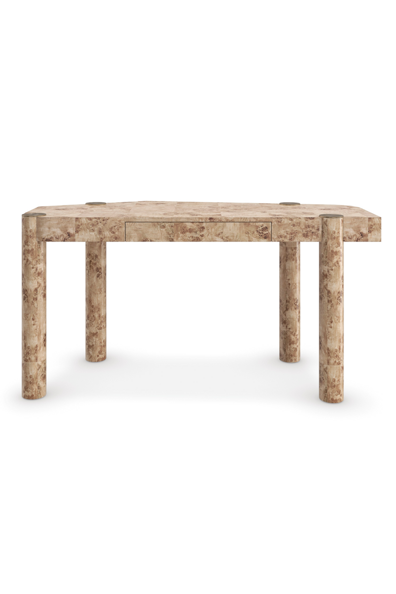 Trapezoidal Wooden Modern Desk | Caracole Rhythm | Oroatrade.com