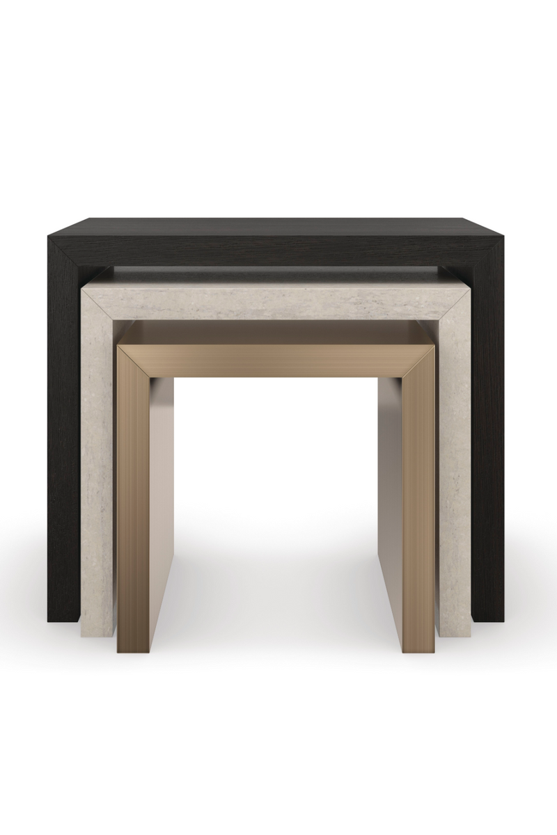 Modern Minimalist Nesting Tables (3) | Caracole Contrast | Oroatrade.com