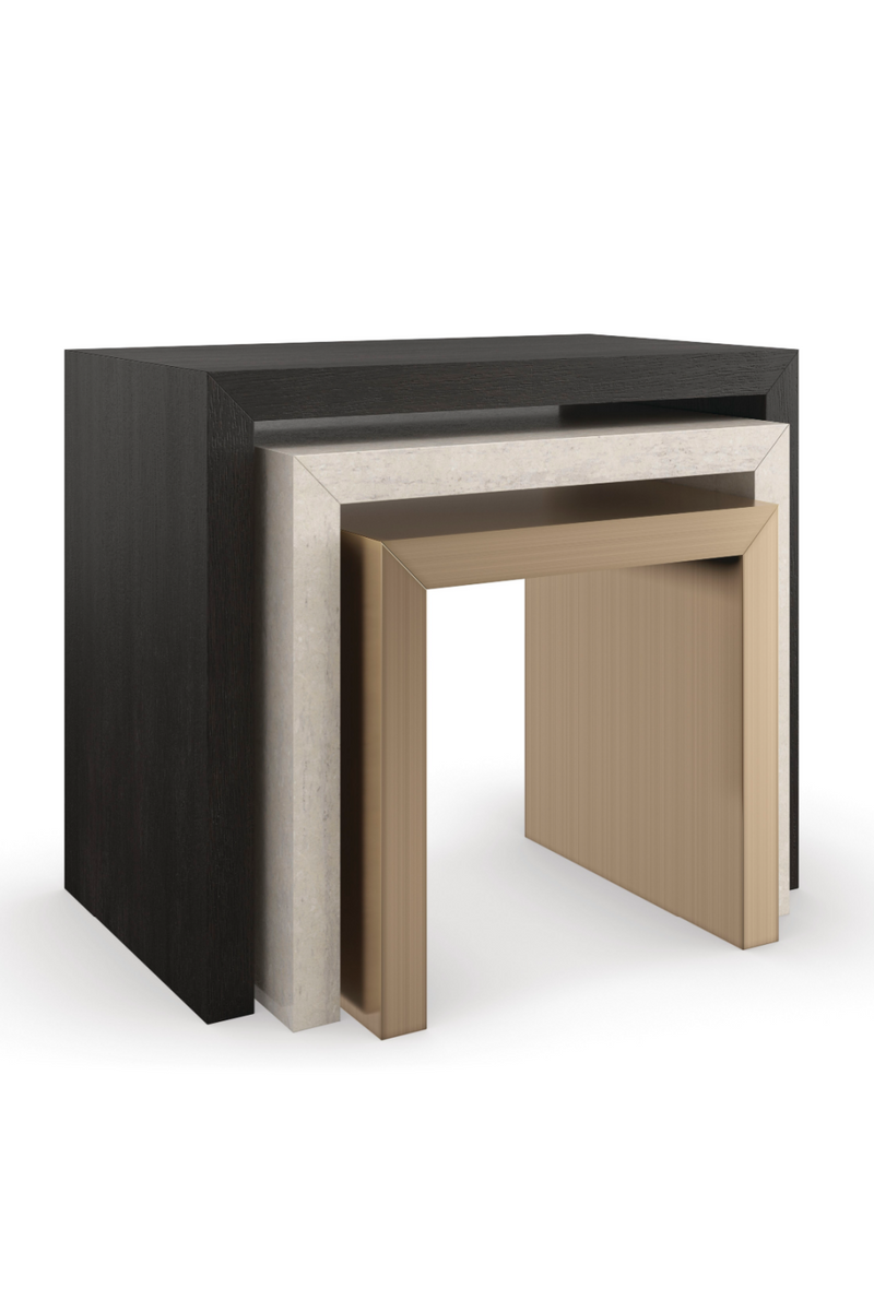 Modern Minimalist Nesting Tables (3) | Caracole Contrast | Oroatrade.com