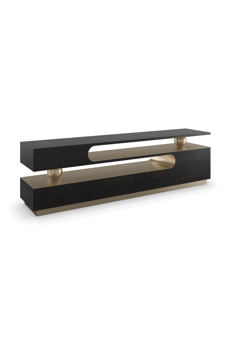 Modern 4-Drawer Media Unit | Caracole Harmony | Oroatrade.com