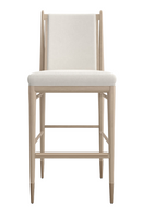 Ivory Bouclé Bar Stool | Caracole Unity | Oroatrade.com