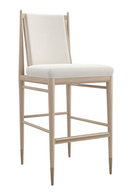 Ivory Bouclé Bar Stool | Caracole Unity | Oroatrade.com