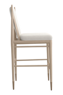 Ivory Bouclé Bar Stool | Caracole Unity | Oroatrade.com