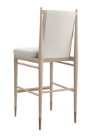 Ivory Bouclé Bar Stool | Caracole Unity | Oroatrade.com